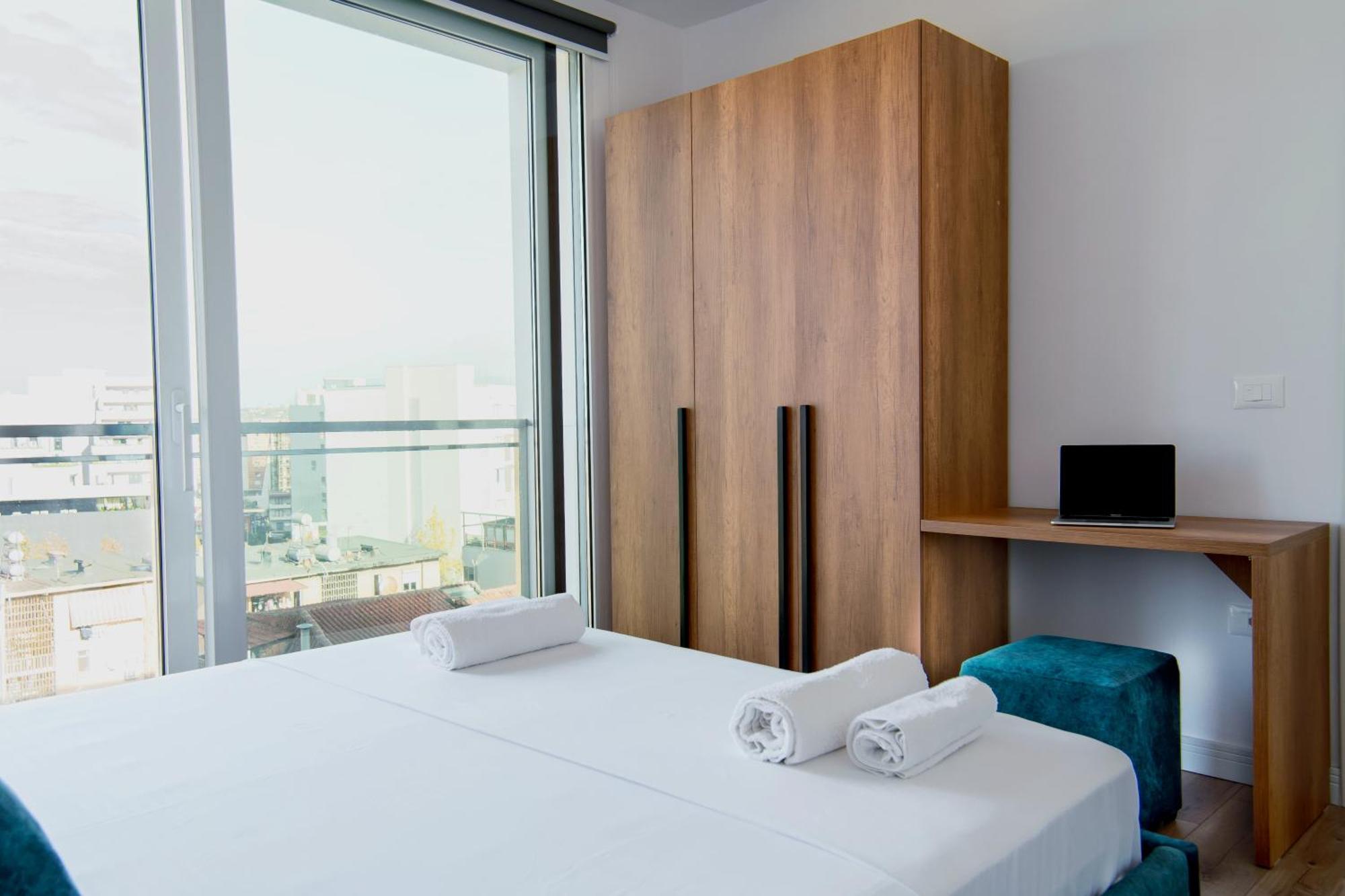 טיראנה Urban Serenity City Skyline View Apartment 1 מראה חיצוני תמונה